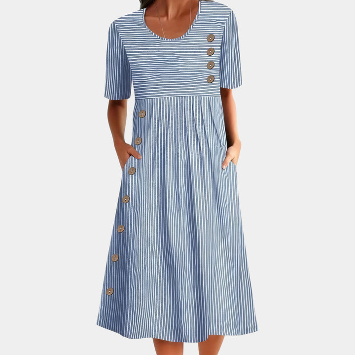 Wanda | Striped Midi Dress