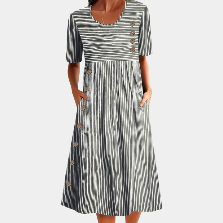 Wanda | Striped Midi Dress