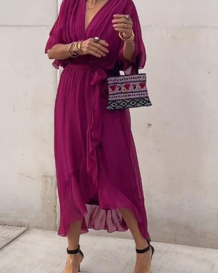 Cristi | Draped Sleeve Dress