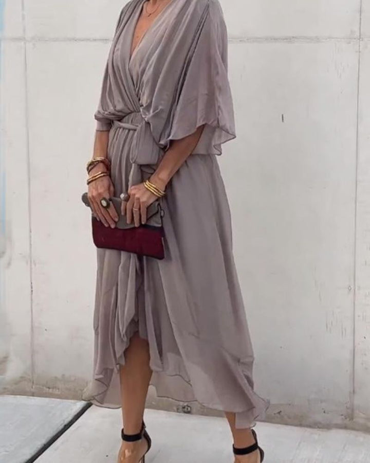 Cristi | Draped Sleeve Dress