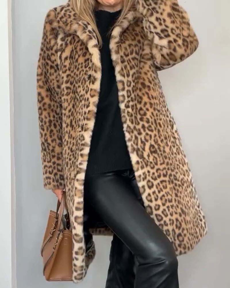 Averly | Soft Long Leopard Coat
