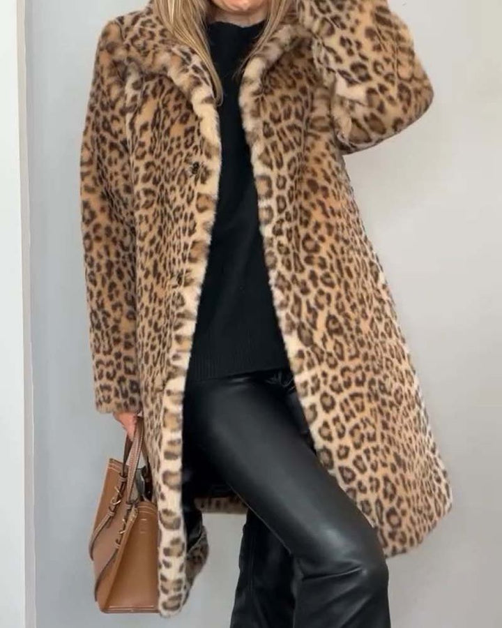 Averly | Soft Long Leopard Coat
