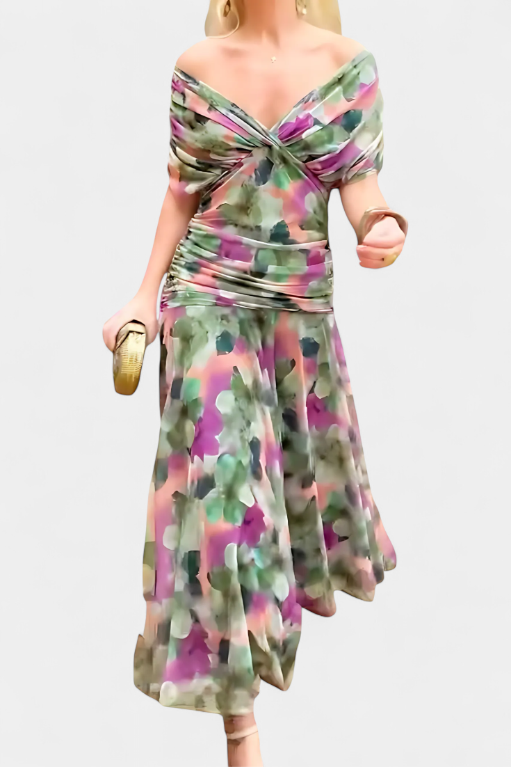 Magda™ | Floral V-Neck Dress
