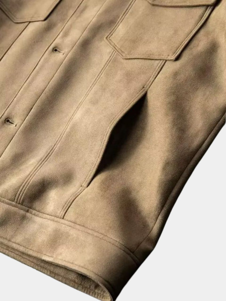 Laurent Leather Aviator Jacket