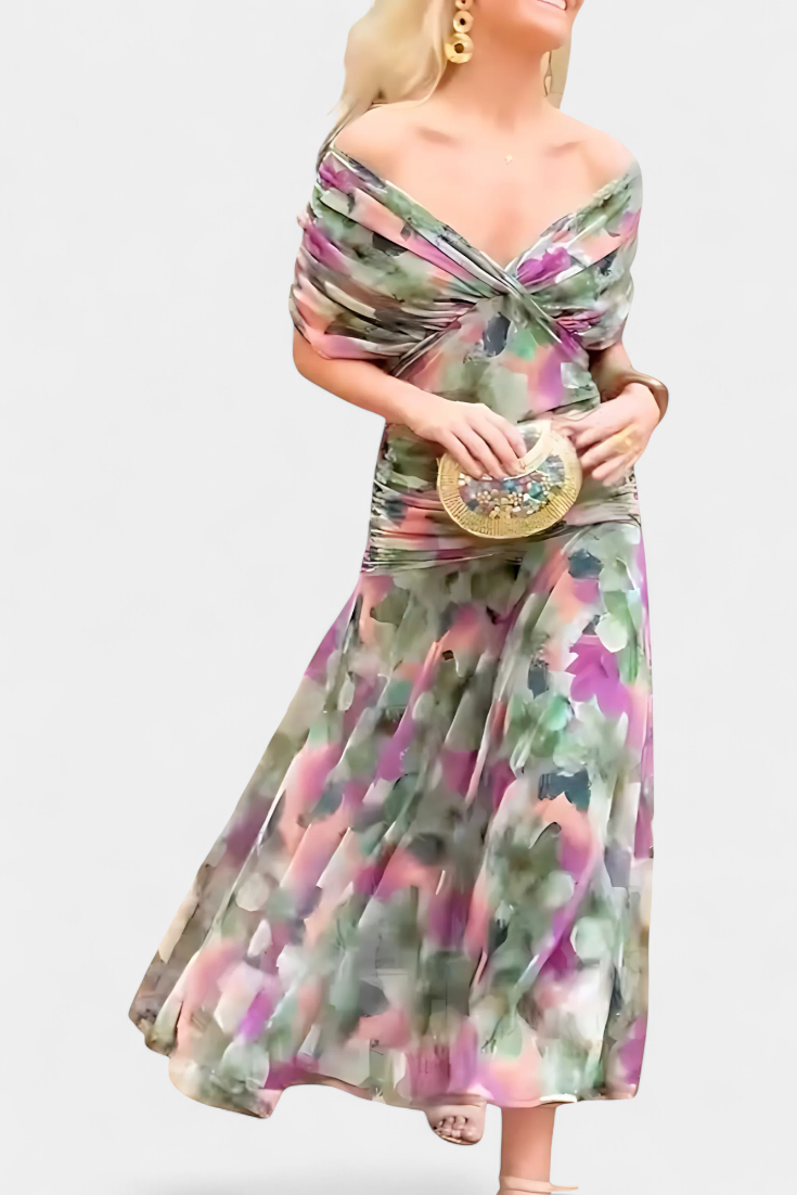 Magda™ | Floral V-Neck Dress