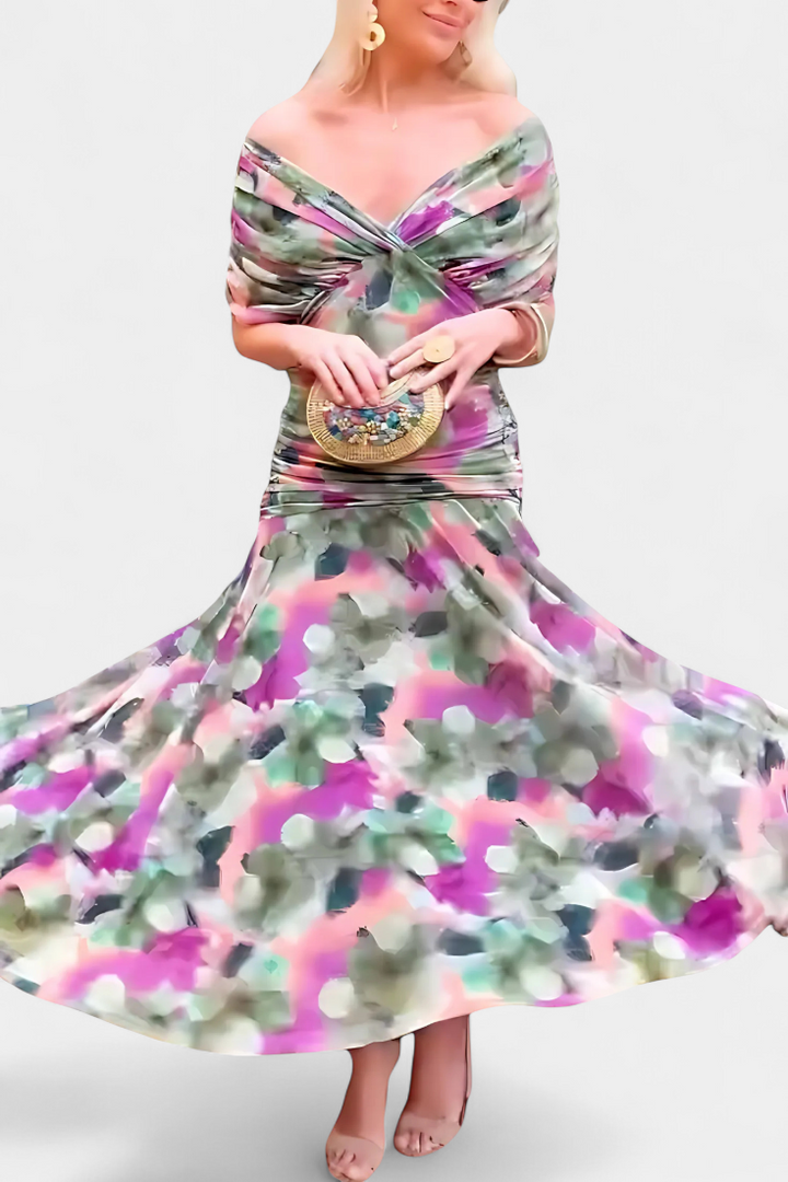 Magda™ | Floral V-Neck Dress