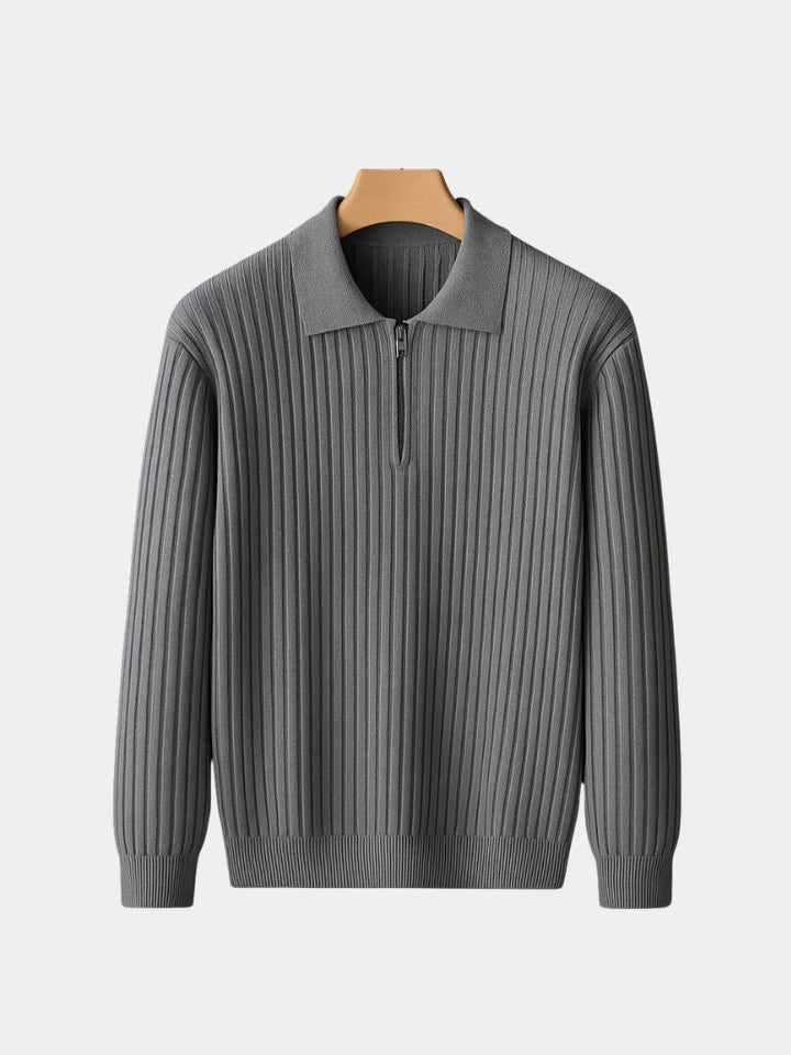 Alpine Riviera Knit Polo Pullover