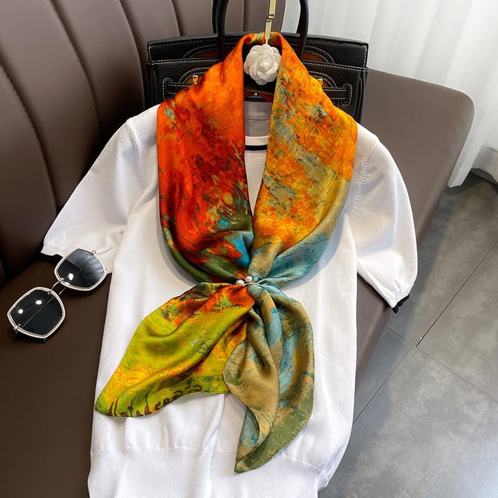 Aveline | Silk-Touch Statement Scarf