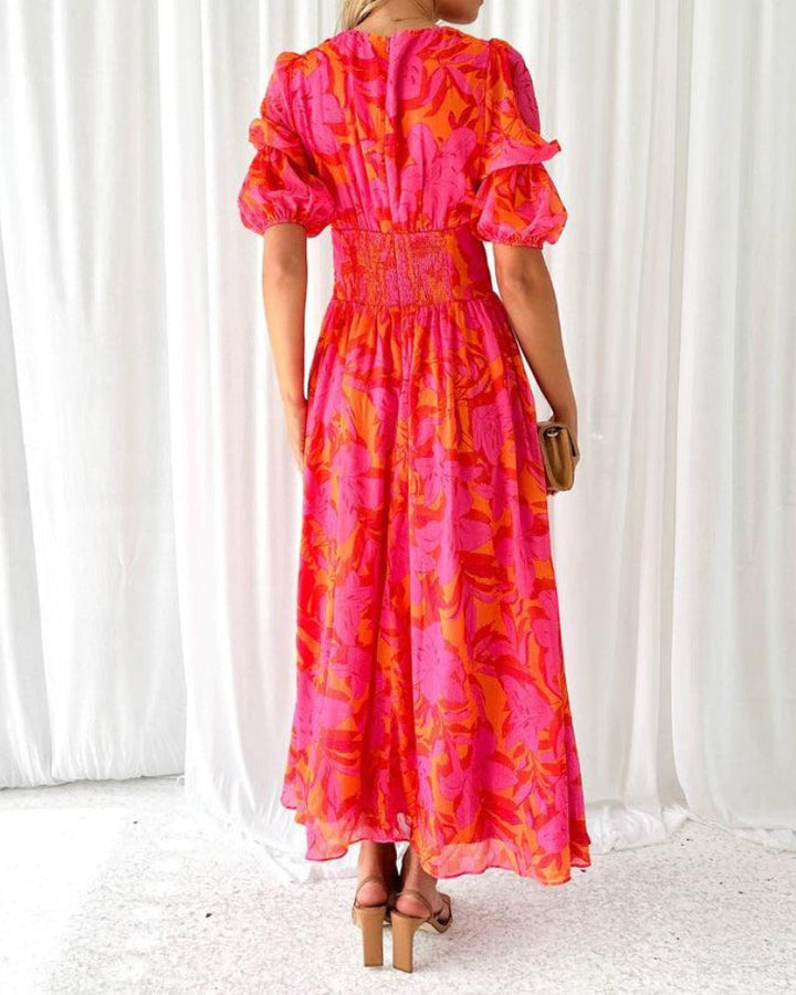 RHONDA - PINK MAXI DRESS