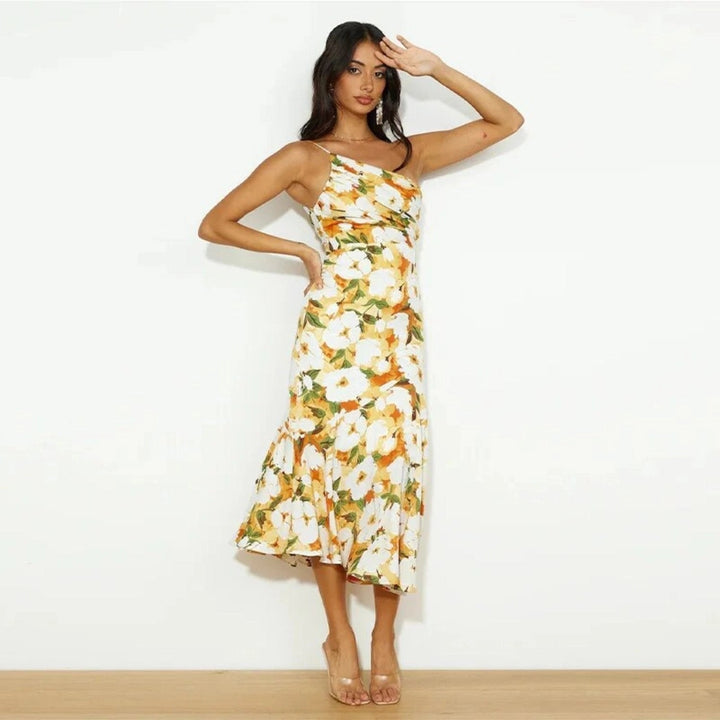 1+1 FREE |  Lola - Asymmetric Maxi Dress