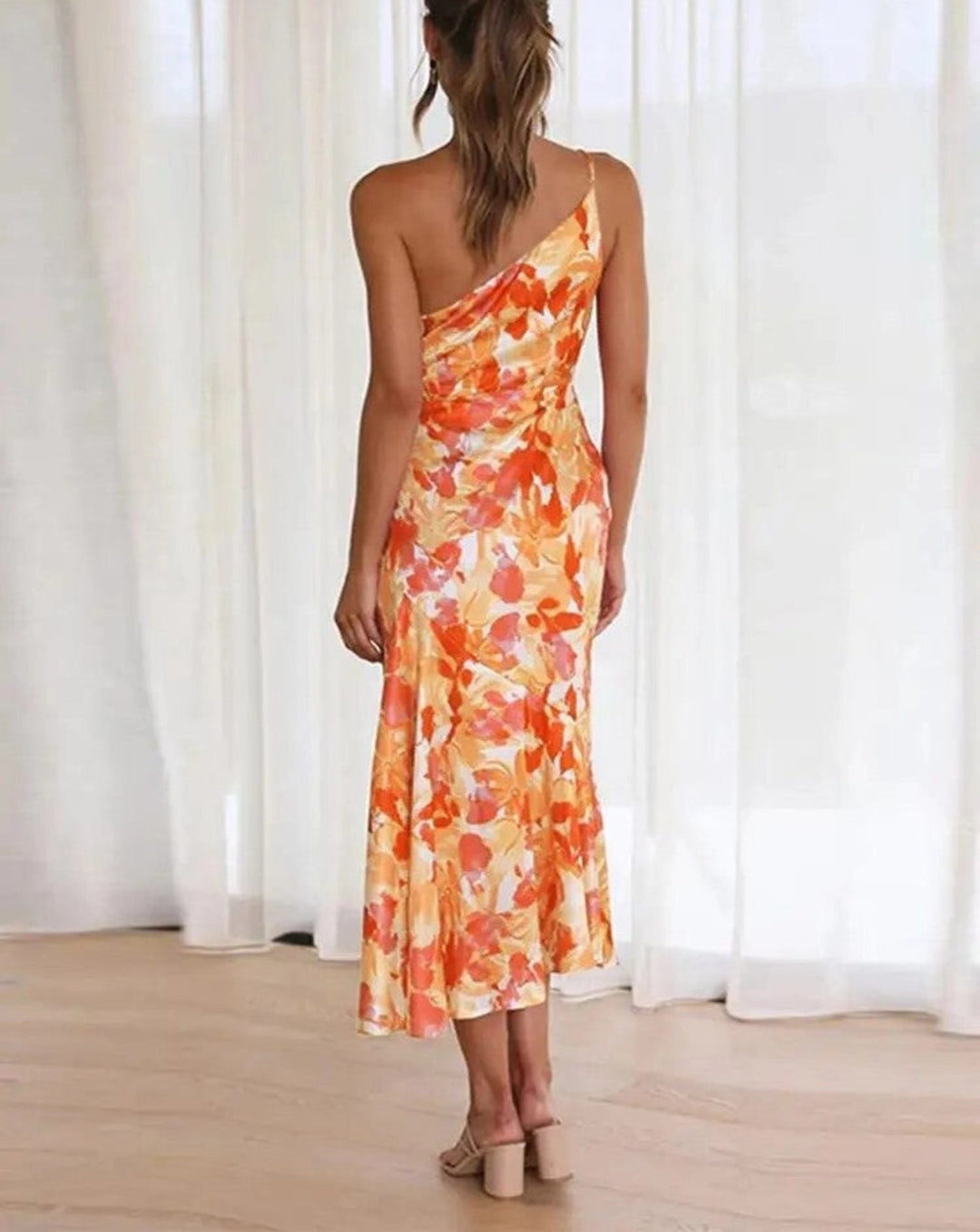 1+1 FREE |  Lola - Asymmetric Maxi Dress