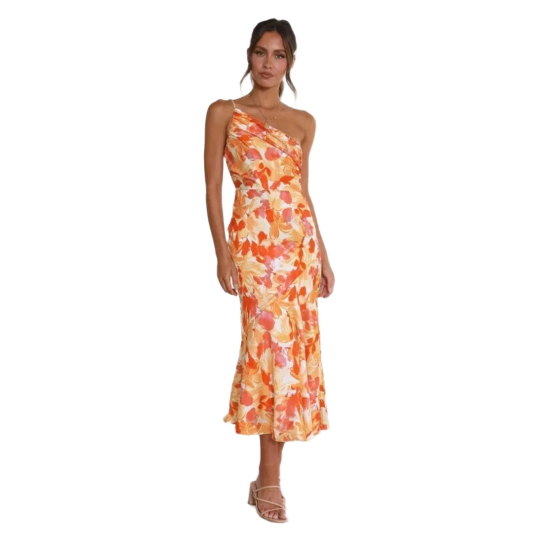 1+1 FREE |  Lola - Asymmetric Maxi Dress