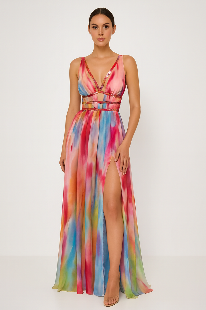 Noemi | Coastal Bloom Maxi Dress