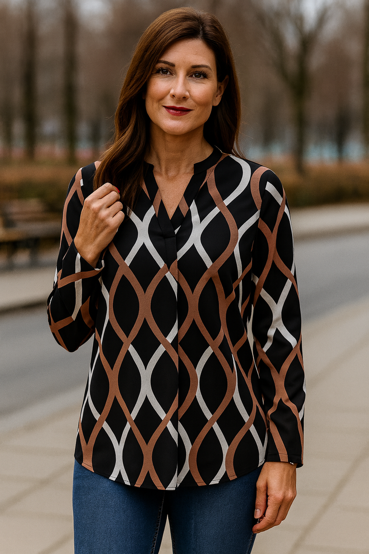 Zyra | Graphic Print Blouse