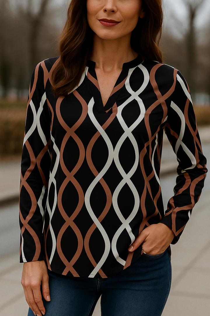 Zyra | Graphic Print Blouse