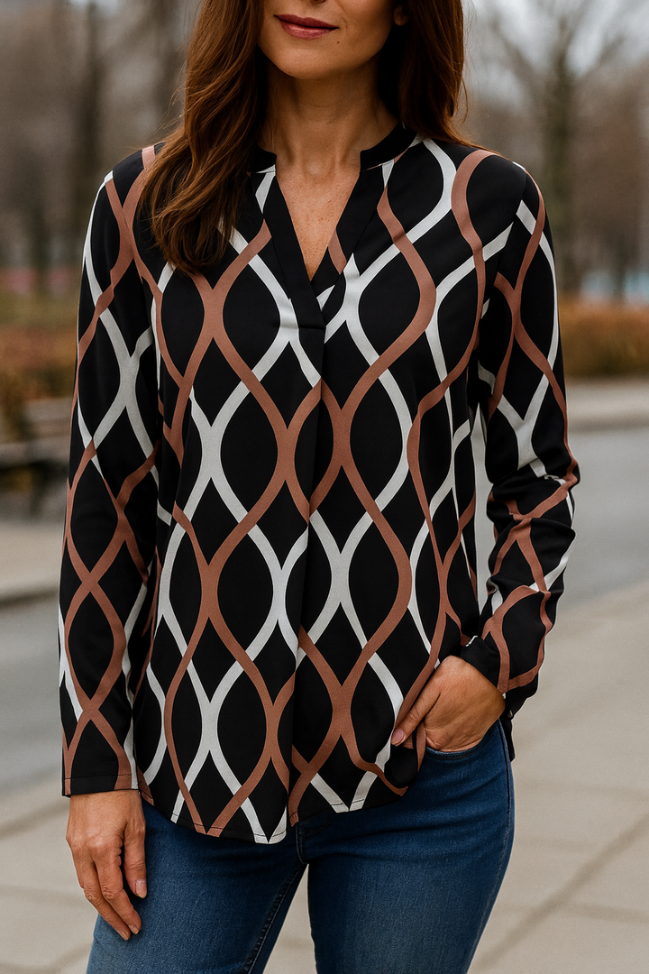 Zyra | Graphic Print Blouse