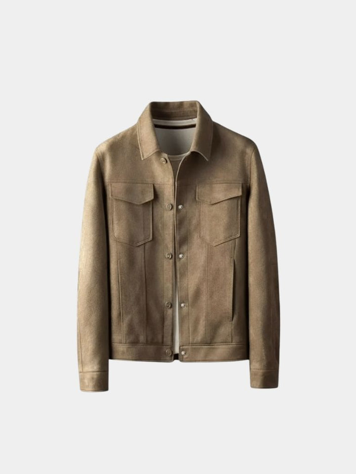 Laurent Leather Aviator Jacket