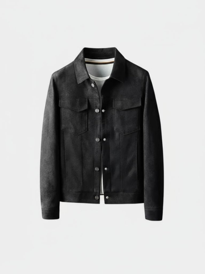 Laurent Leather Aviator Jacket