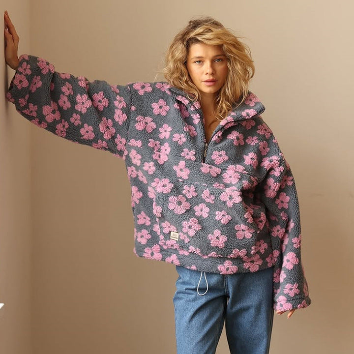 Aurela | Plush Floral Fleece