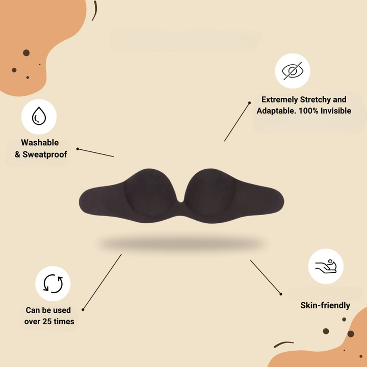 Agatha | Strapless Push‑Up Adhesive Bra