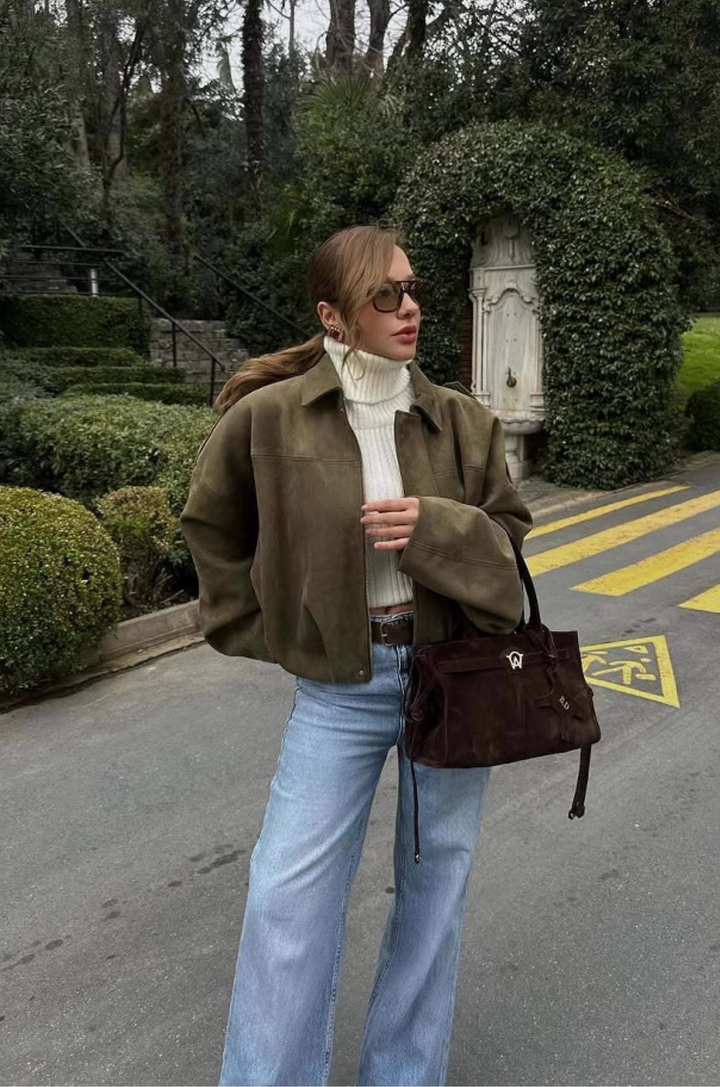 Ziva Suede Jacket | Luxe Texture, Effortless Fit