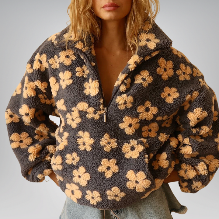 Aurela | Plush Floral Fleece
