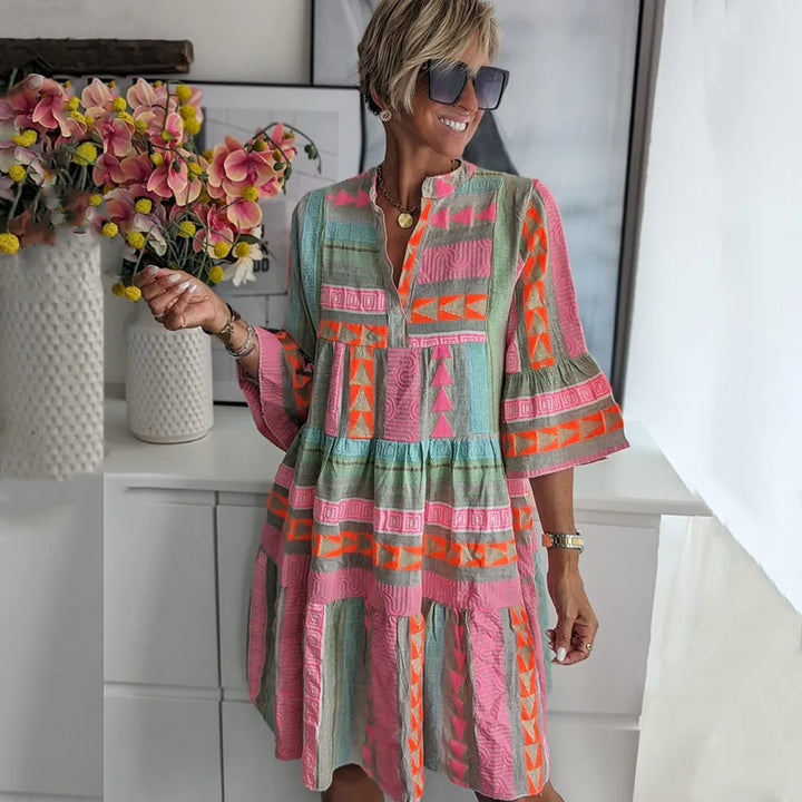 Alexis | Boho Tiered Swing Dress