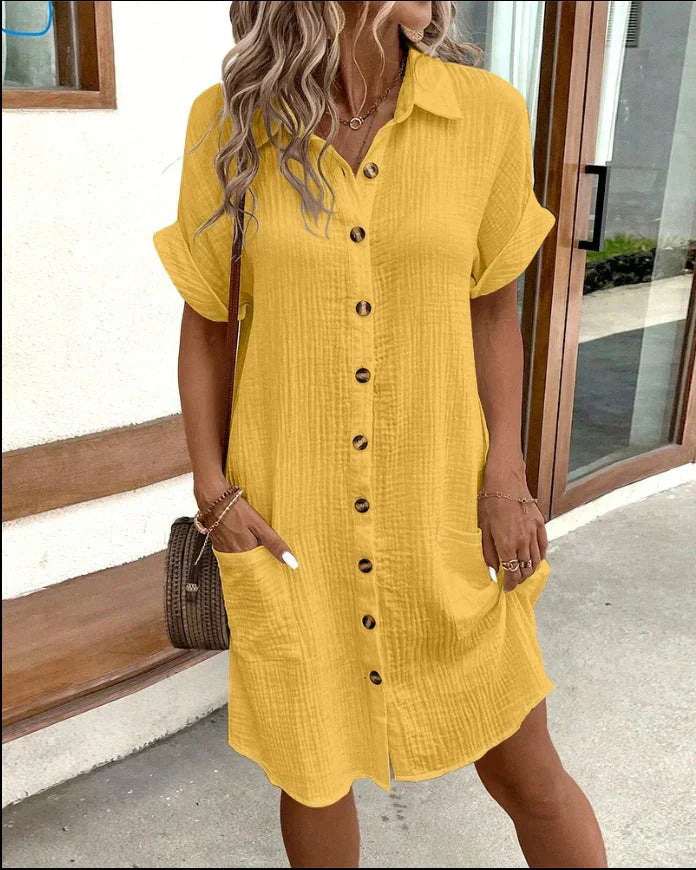 1+1 FREE | BreezyVogue - Casual Polo Dress