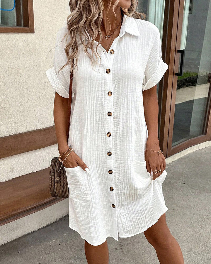 1+1 FREE | BreezyVogue - Casual Polo Dress