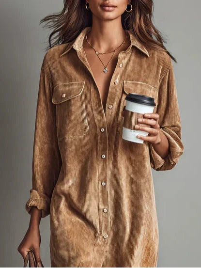 Skye | Relaxed Button-Down Shirt Dress