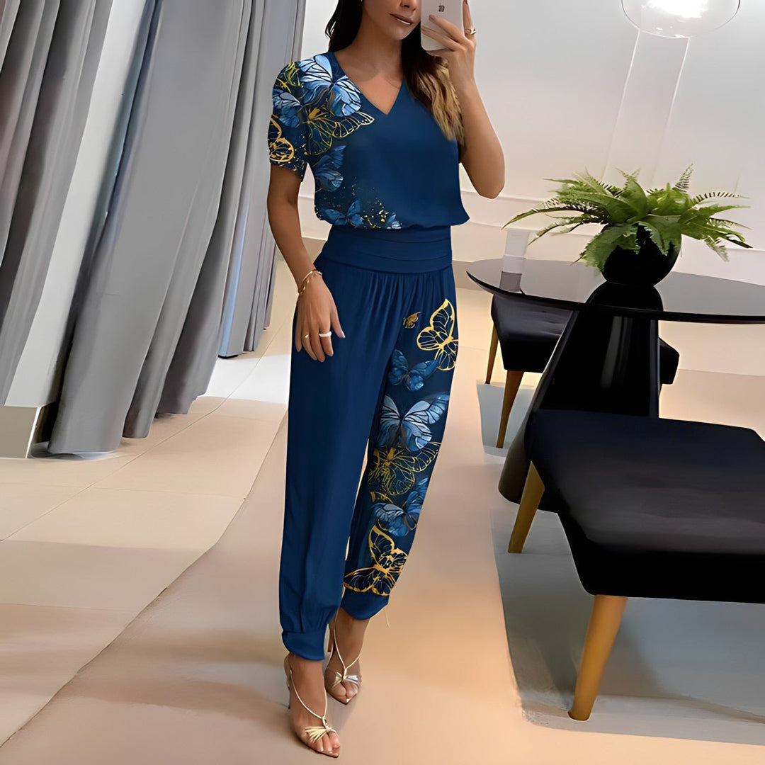 Melinda | Trendy Set with Blouse and Trousers