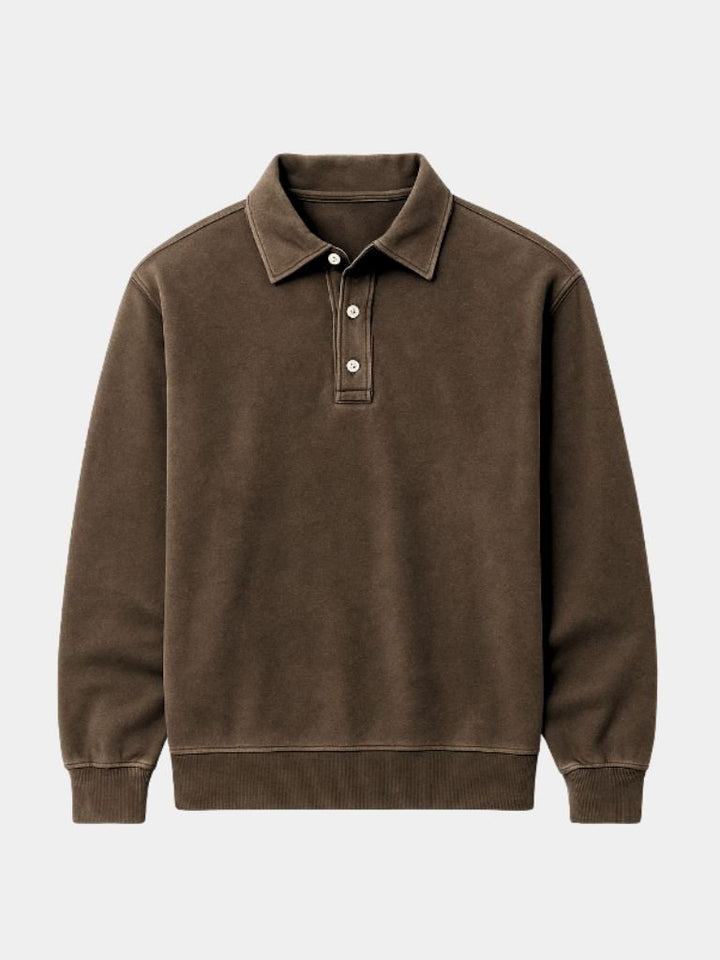Canyon Mist Long Sleeve Polo Shirt