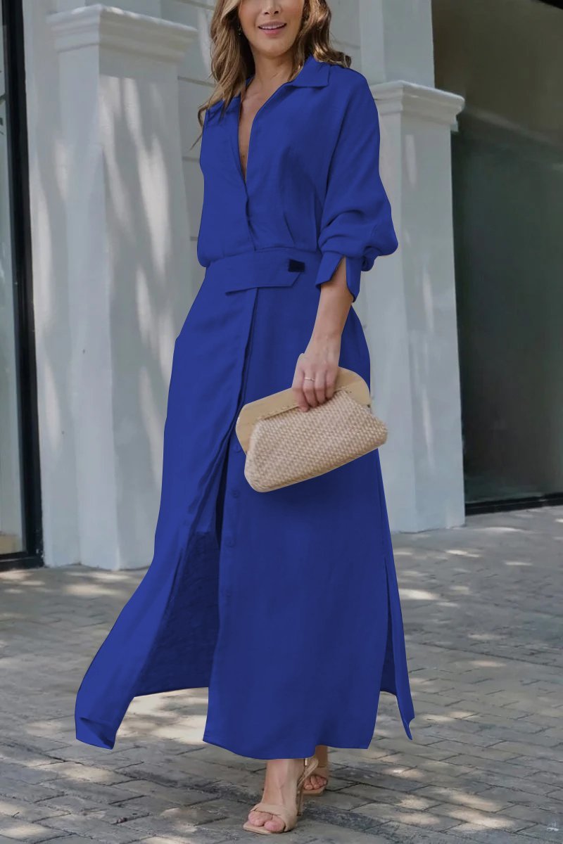 Jeanette | Effortless V-Neck Maxi Dress