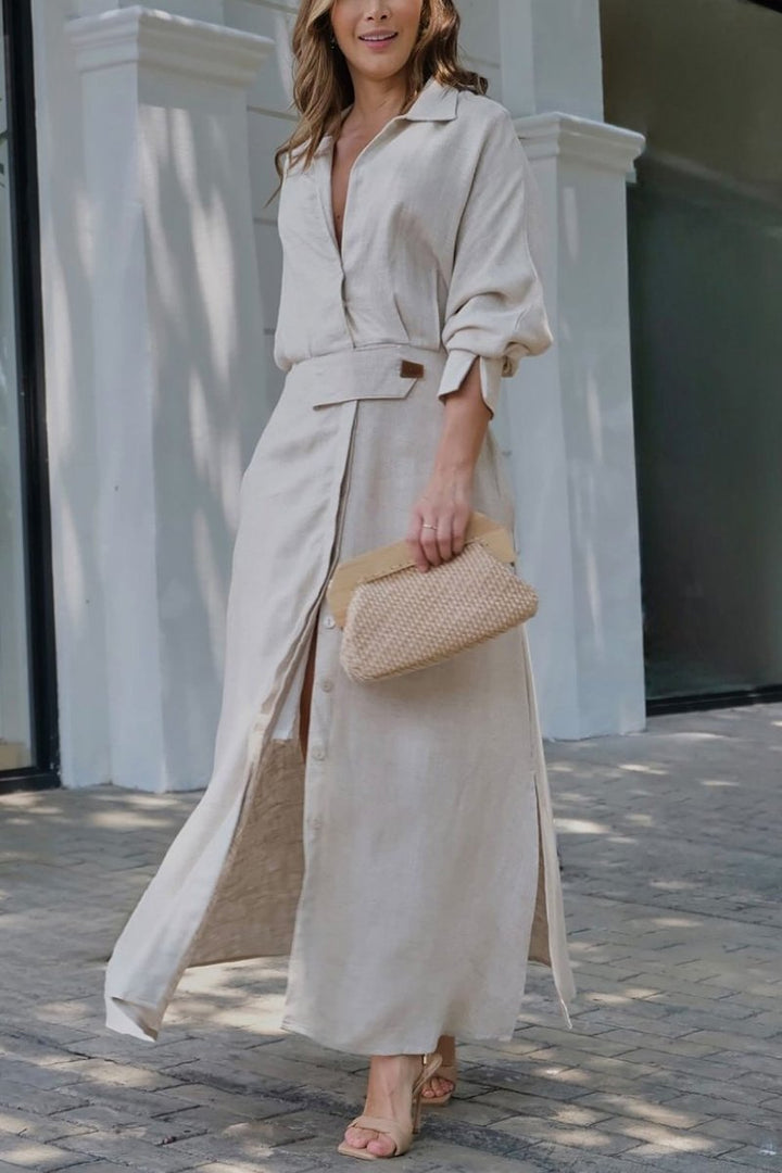 Jeanette | Effortless V-Neck Maxi Dress