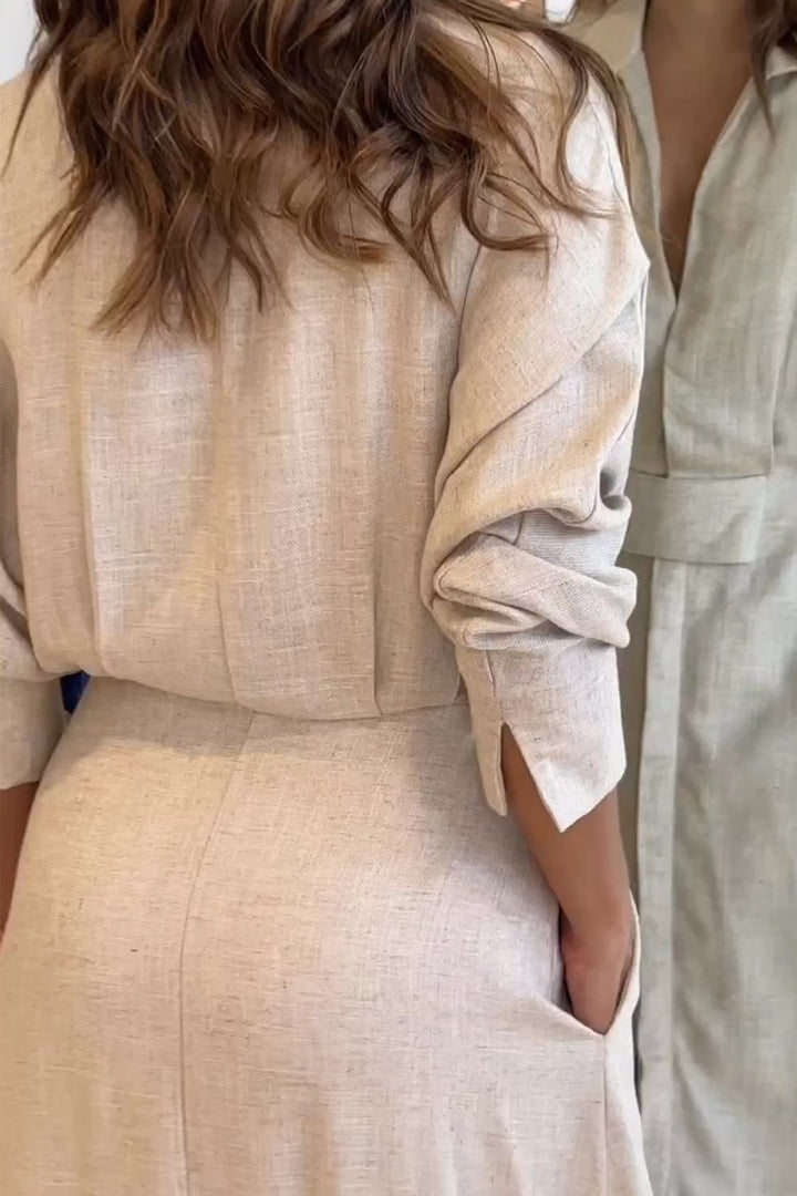 Jeanette | Effortless V-Neck Maxi Dress