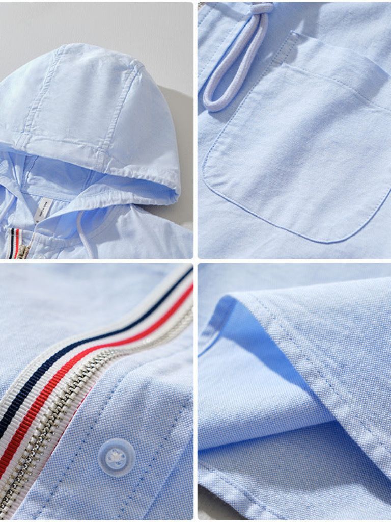 Light Covenant Linen Hooded Shirt